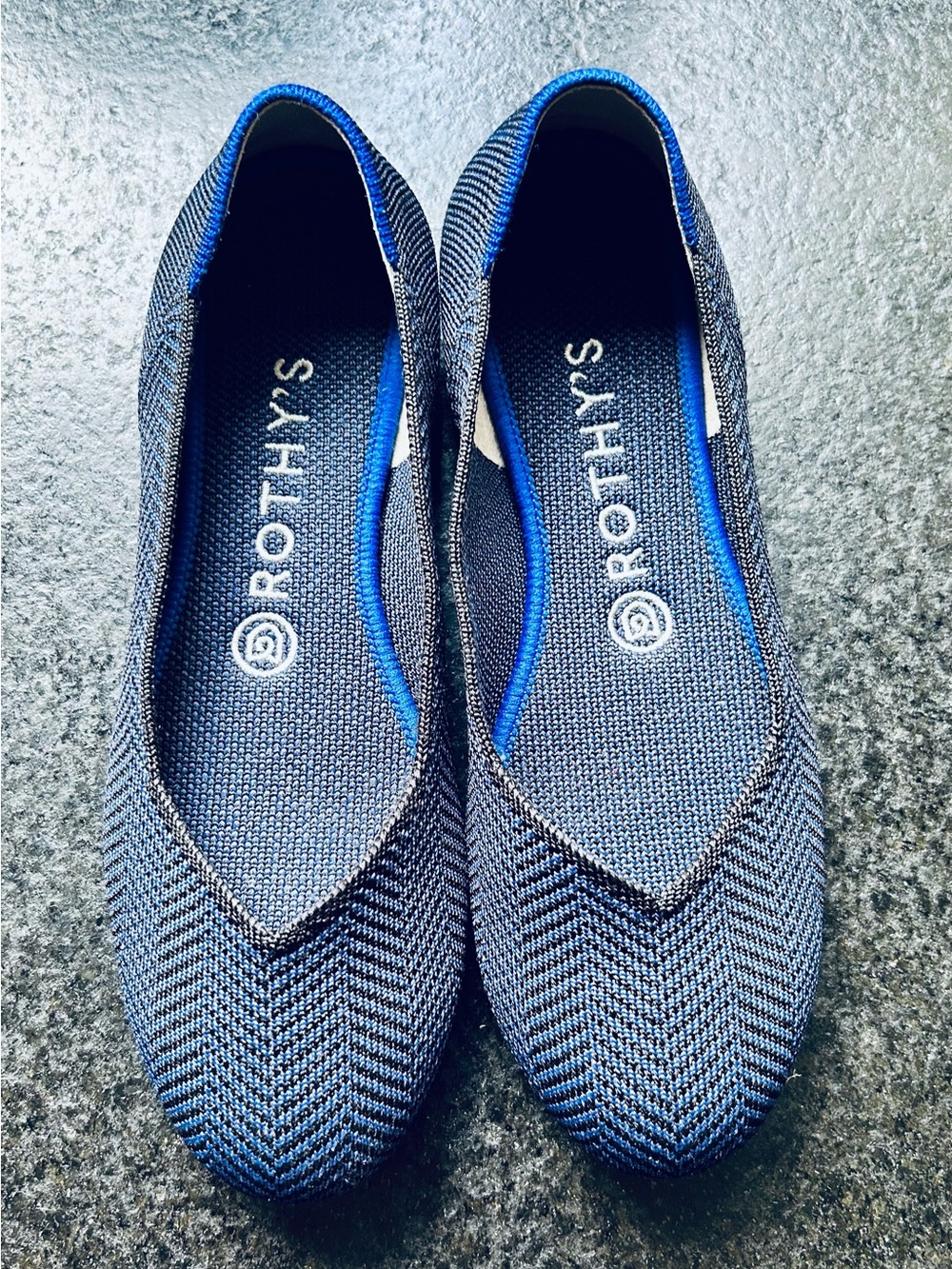 Rothy's The Daily Flat  Women's Navy round-Toe Flats
